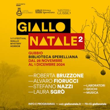 playbill Giallo Natale 2024 - Gubbio